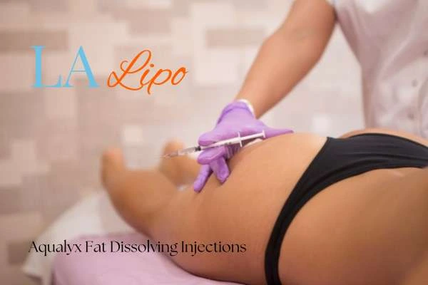 Woman having fat dissolving injections South Shields on thighs