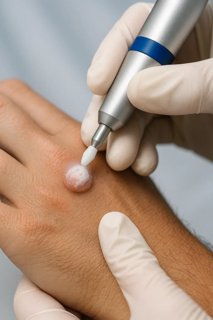 example of wart removal South Shields using cryopen