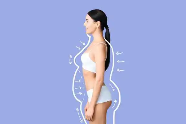 image of woman experiencing fat reduction treatment South Shields