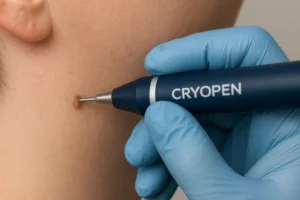 Person receiving skin tag removal South Shields