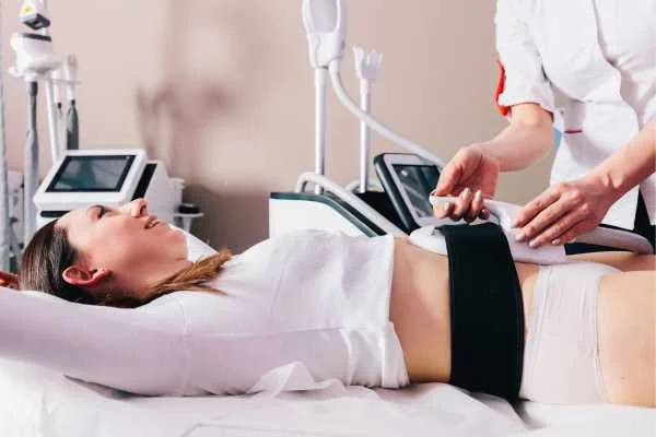 woman having body sculpting to help improve her body image and her mental health South Shields