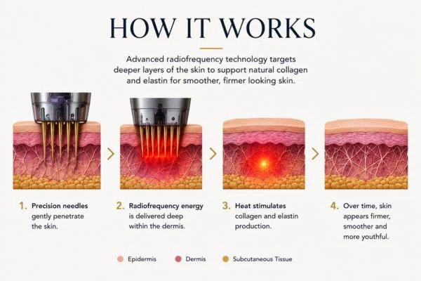 Diagram of how Collagen Lift Therapy South Shields works