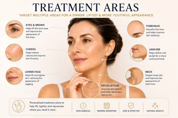 Areas of treatment for the ultimate lift tighten treatment South Shields